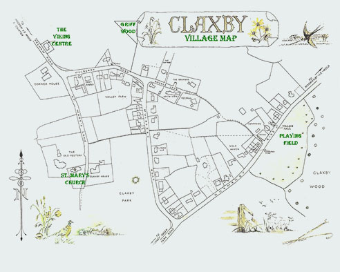 Claxby Village Map