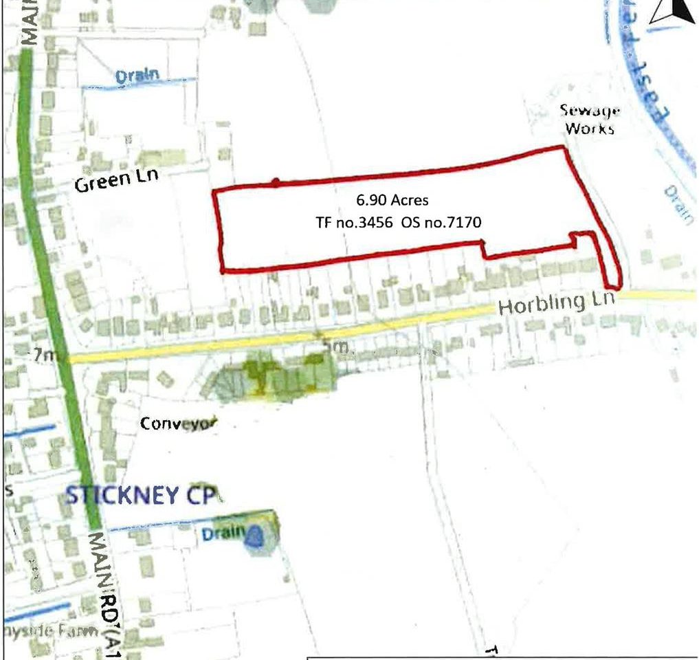6.90 Acres of Pastureland off Horbling Lane, Stickney