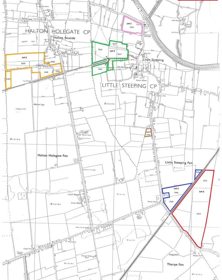 182.01 Acres of Arable Land in 6 Lots – Little Steeping & Halton Fenside